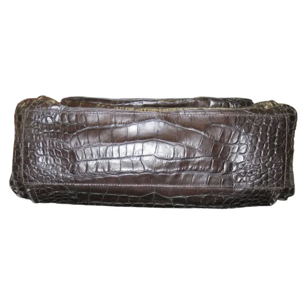 Coach Madison Croc Embossed Sadie Flap Satchel Crossbody 2013 F26335 - Picture 5 of 13